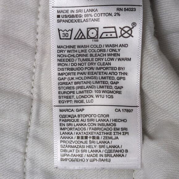 Gap Men's 28x11 Iconic Khaki Chino Shorts, Regular Casual Summer Preppy - Picture 6 of 6